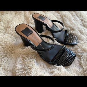 Dolce Vita -baby patent black mule size 6